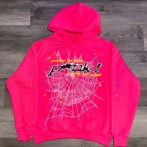 Sp5der P*nk Hoodie Pink